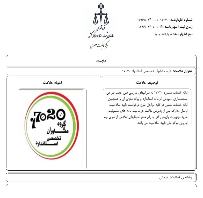 اطلاع رسانی بابت مشابه سازی و استفاده نامشروع از برند این گروه مشاور
