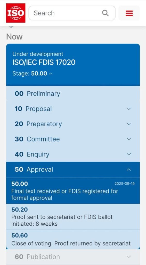 آیا آماده استقرار استاندارد ISO/ICE17020:2025 هستید؟